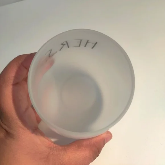 RAE DUNN  HERS WINE GLASS - Picture 3 of 4